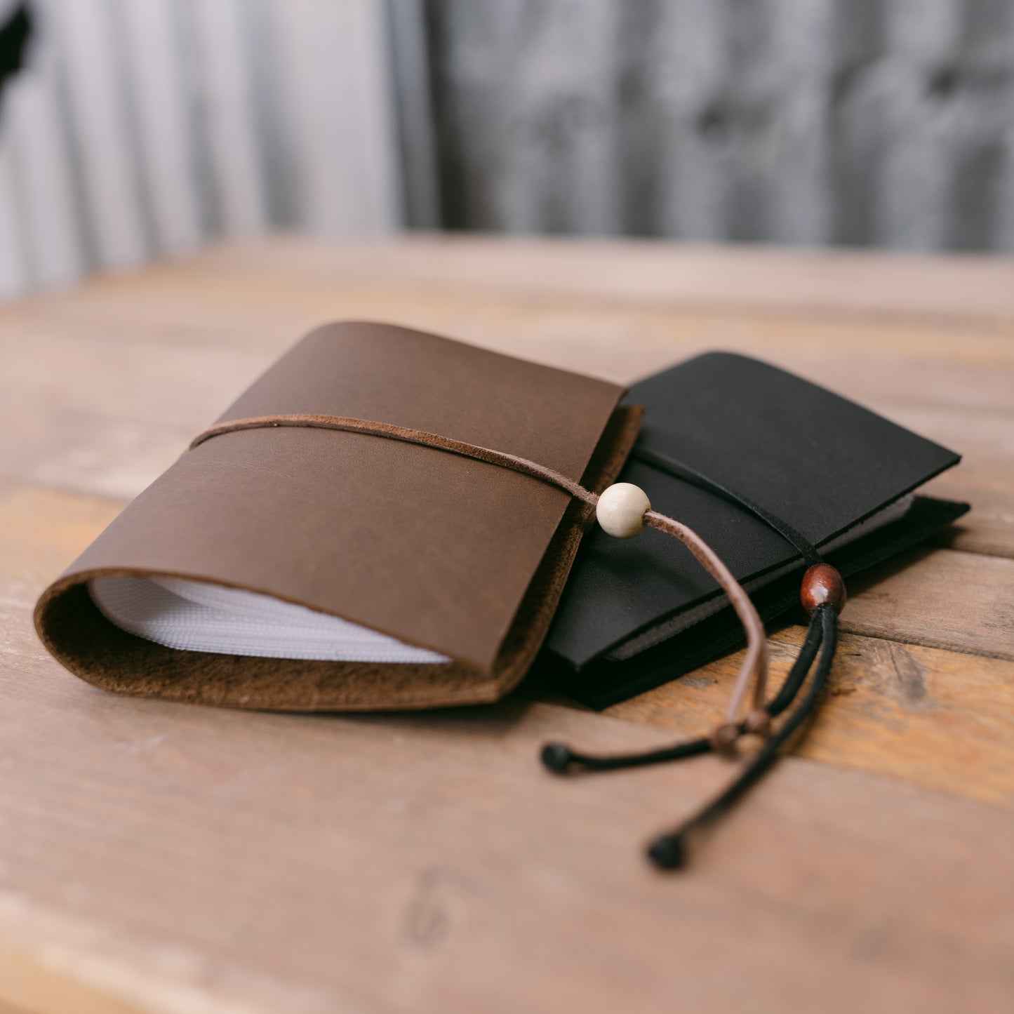 Polaroid Handmade Leather Photo Book (Brown & Black Bifold) - KWLeatherCo