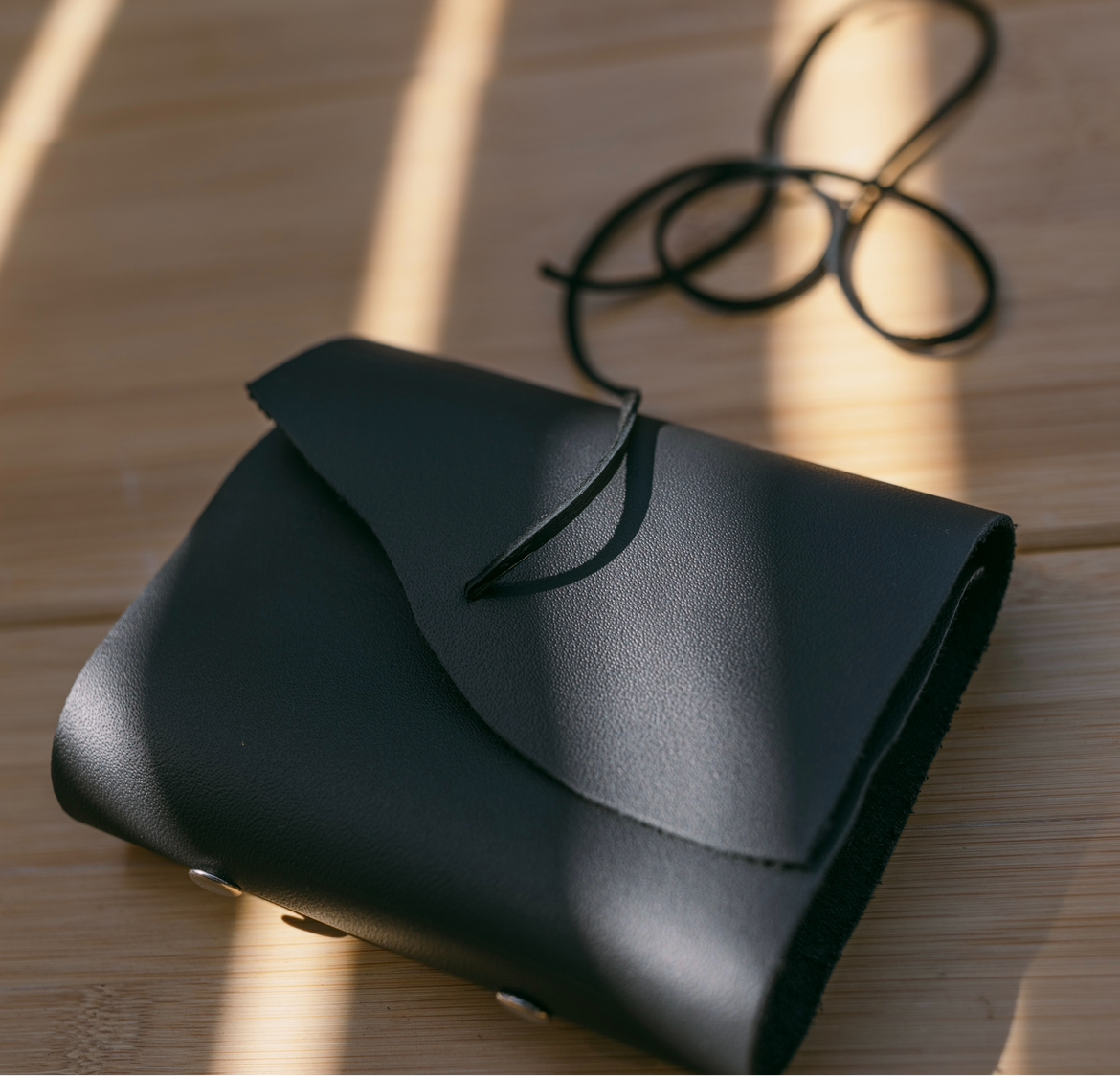Polaroid Handmade Leather Photo Book Trifold (Black) - KWLeatherCo